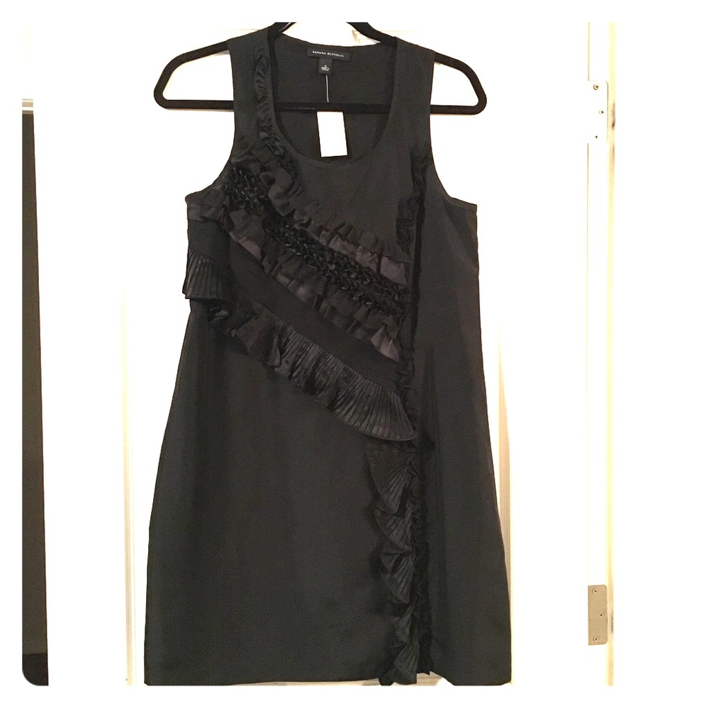 Banana Republic | LBD with ruffles, NWT.